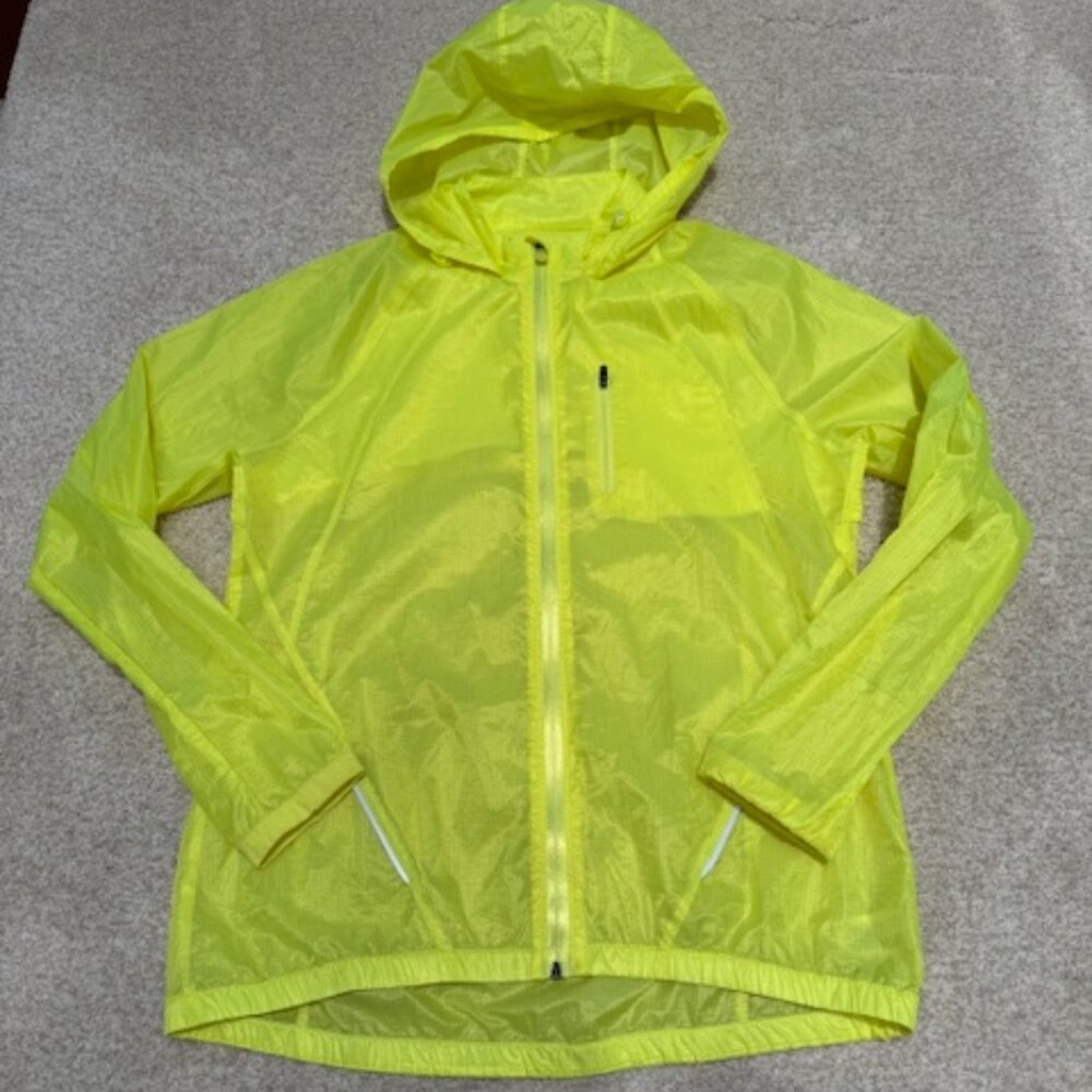 Yellow Under Armour Hooded Running Jacket - Medium